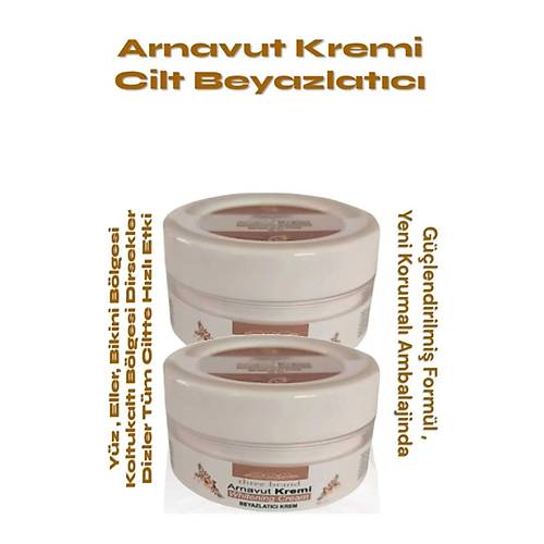 Whitening Cream Arnavut Kremi ,Akl�k, Beyazlat�c� Krem 100 ml X 2 ADET