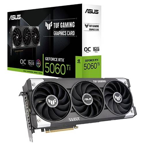 ASUS GEFORCE TUF-RTX5060TI-O16G-GAMING 16GB GDDR7 128BIT 1XHDMI 3XDP EKRAN KARTI