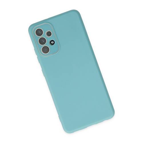 Galaxy A33 5G K�l�f Lansman Glass Kapak - Turkuaz