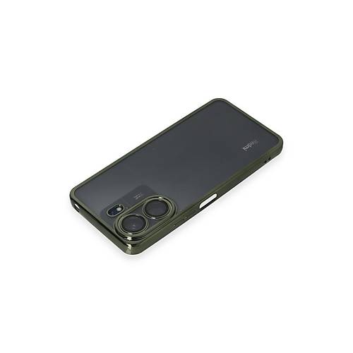 Redmi 13C K�l�f Razer Lensli Silikon - Ye�il