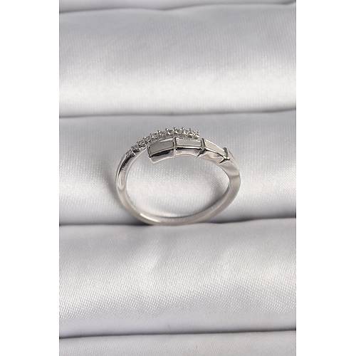 Pirin� G�m�� Renk Zirkon Ta�l� Y�lan Model Ayarlanabilir Y�z�k