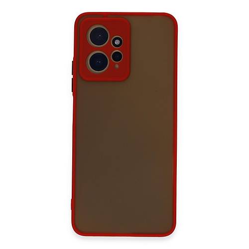 Redmi Note 12 4G K�l�f Montreal Silikon Kapak - K�rm�z�