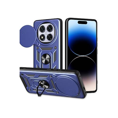 Redmi Note 14 Pro Plus K�l�f Pars Lens Y�z�kl� Silikon - Lacivert