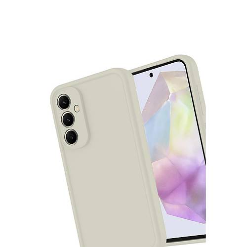 Galaxy A56 K�l�f Viera Silikon - Krem