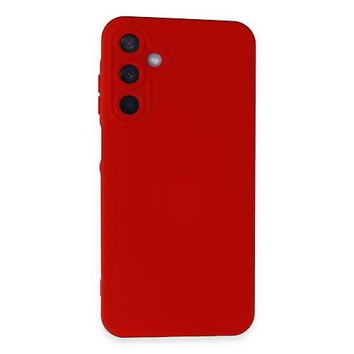 Galaxy A35 5G K�l�f Nano i�i Kadife Silikon - K�rm�z�