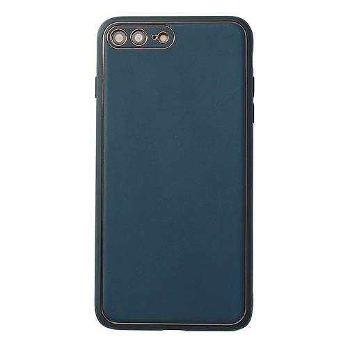iPhone 7 Plus K�l�f Coco Deri Silikon Kapak - Mavi