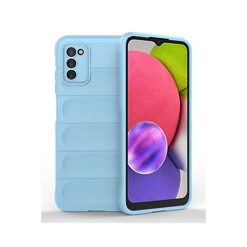 Galaxy A03S K�l�f Optimum Silikon - Sky Blue