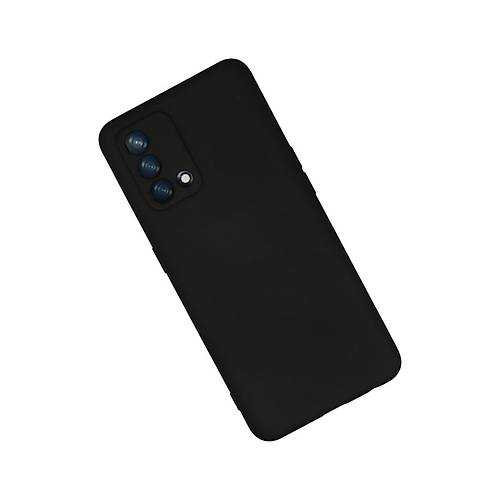 A74 4G K�l�f Nano i�i Kadife Silikon - Siyah