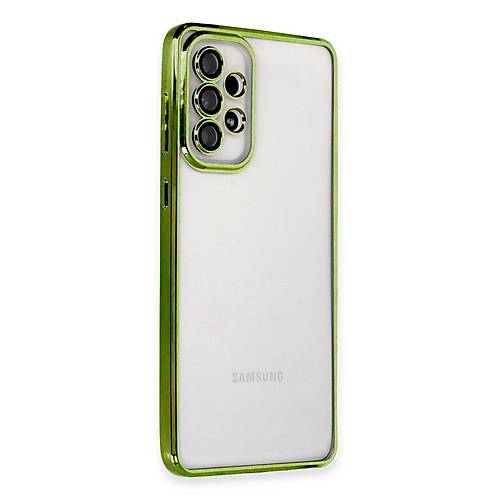 Galaxy A33 5G K�l�f Razer Lensli Silikon - Ye�il