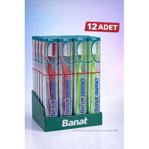 Banat Compact Kutulu Di� F�r�as� 12 Adet Orta Sert Standl� Ekonomik Paket