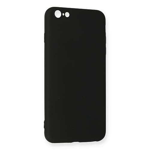 iPhone 6 Plus K�l�f Nano i�i Kadife Silikon - Siyah