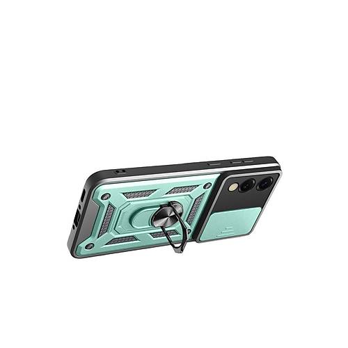 Galaxy S25 Edge Pars Lens Y�z�kl� Silikon - Ye�il