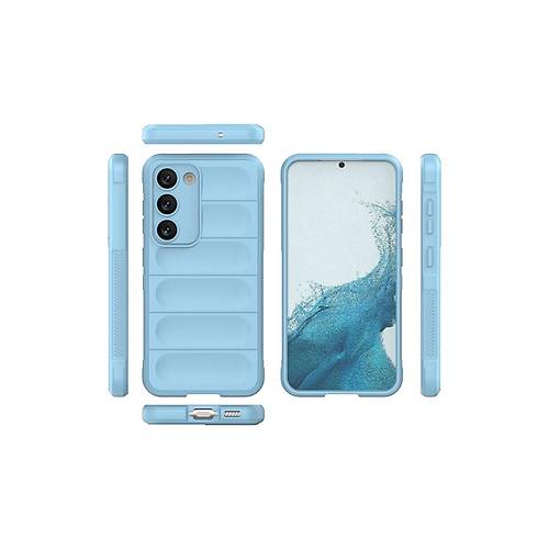 Galaxy S23 Plus K�l�f Optimum Silikon - Sky Blue