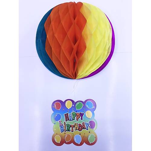 Ka��t S�s Happy Birthday Dekor 55 cm-0748