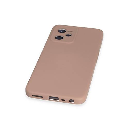 Realme C35 K�l�f Nano i�i Kadife Silikon - Pudra