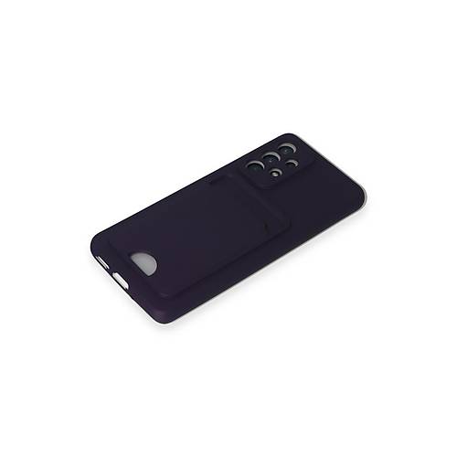 Galaxy A33 5G K�l�f Kelvin Kartvizitli Silikon - Derin Mor