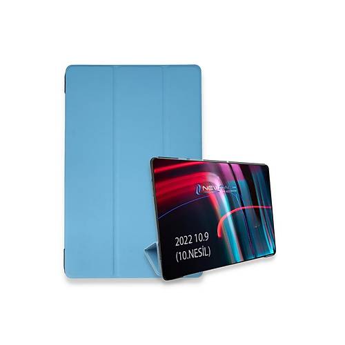 iPad 2022 10.9 (10.nesil) K�l�f Tablet Smart K�l�f - Mavi