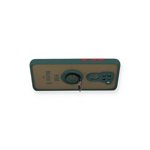 Redmi Note 9 K�l�f Montreal Y�z�kl� Silikon Kapak - Ye�il