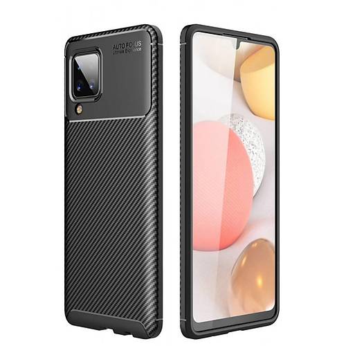 Galaxy M33 K�l�f Auto Focus Karbon Kapak - Siyah