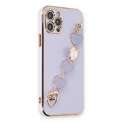 iPhone 12 Pro K�l�f Esila Silikon - Lila