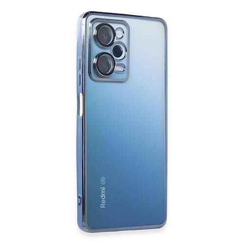 Redmi Note 12 Pro 5G K�l�f Razer Lensli Silikon - A��k Mavi
