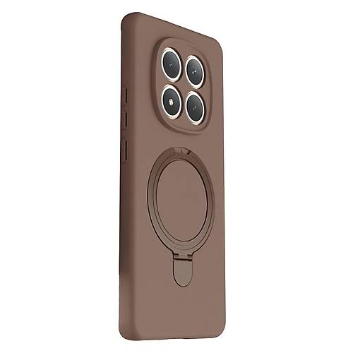 Redmi Note 15 4G Regal Magsafe Standl� Kapak - ��l Titanyum