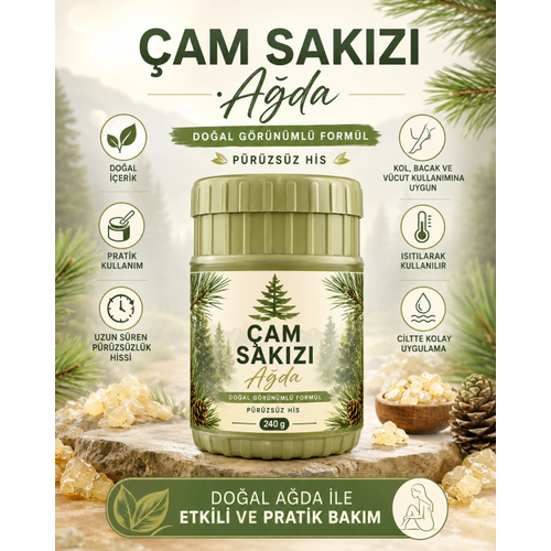 �am Sak�z� A�da 240 g Do�al G�r�n�ml� Form�l Kol Bacak ve V�cut ��in Pratik A�da