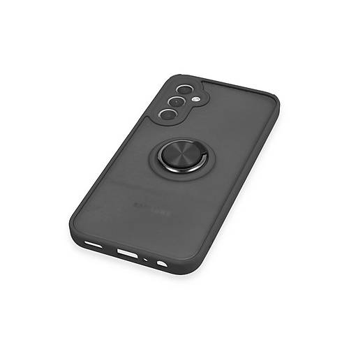 Galaxy A24 4G K�l�f Montreal Y�z�kl� Silikon Kapak - Siyah