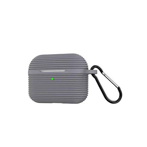Airpods Pro 3 (3.nesil) Raven Silikon K�l�f - Gri