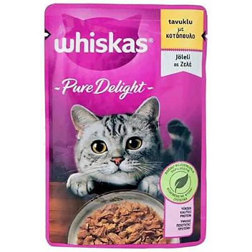 Pouch Pure Delight J�le ��inde Tavuklu Yeti�kin Kedi Konservesi 28 Adet 85 Gr