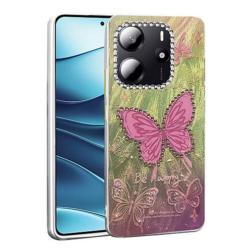 Redmi Note 14 4G K�l�f Blade Aynal� Desenli Kapak - Desen 5