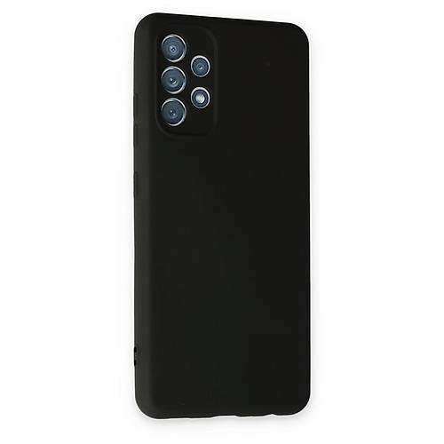 Galaxy A13 4G K�l�f Nano i�i Kadife Silikon - Siyah