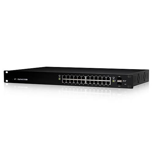 UBIQUITI ES-24-250W 24 PORT GIGABIT+2X1GB SFP+ CONSOL PORT 802.3AT/AF Y�NET�LEB�L�R 250W RACKMOUNT POE SWITCH