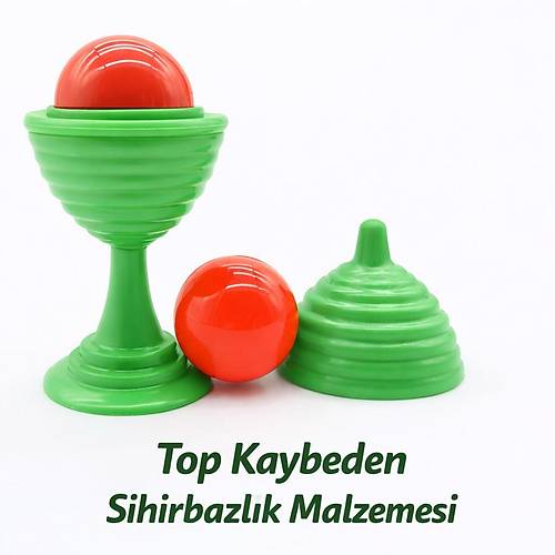 Ye�il Renk Sihirli Kupa Top Kaybetme Oyunu 7 cm