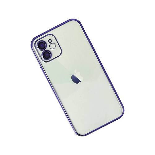iPhone 12 K�l�f Razer Lensli Silikon - Mor