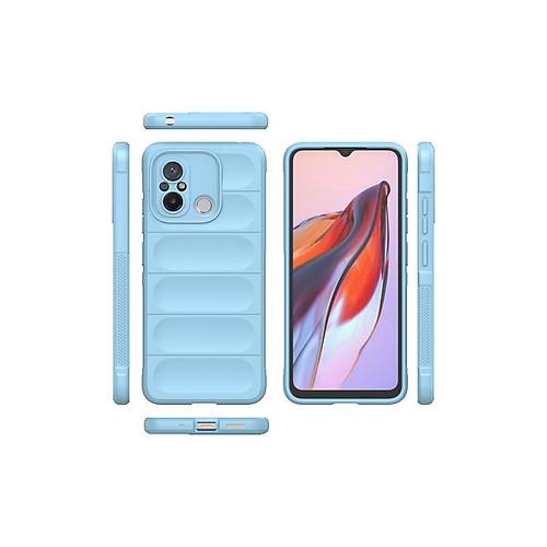 Redmi 12C K�l�f Optimum Silikon - Sky Blue