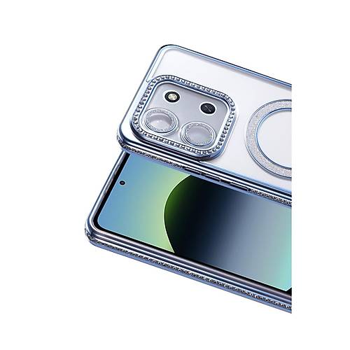 Redmi 15C 4G Joke Simli Magneticsafe K�l�f - Mavi