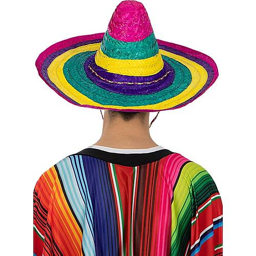 Sombrero Meksika �apkas� Renkli �rme Has�r Yeti�kin Boy