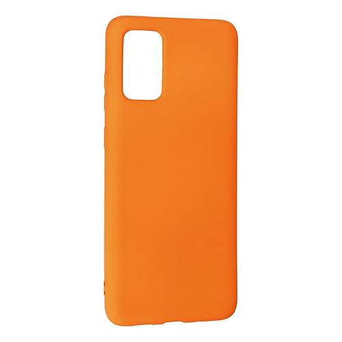 Galaxy S20 Plus K�l�f Nano i�i Kadife Silikon - Turuncu