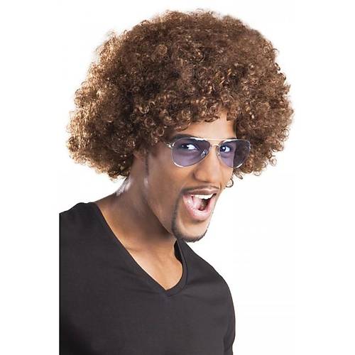 Kahve Renk K�v�rc�k Afro Bonus Peruk