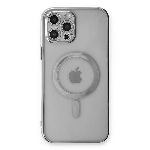 iPhone 12 Pro K�l�f Magneticsafe Lazer Silikon - G�m��