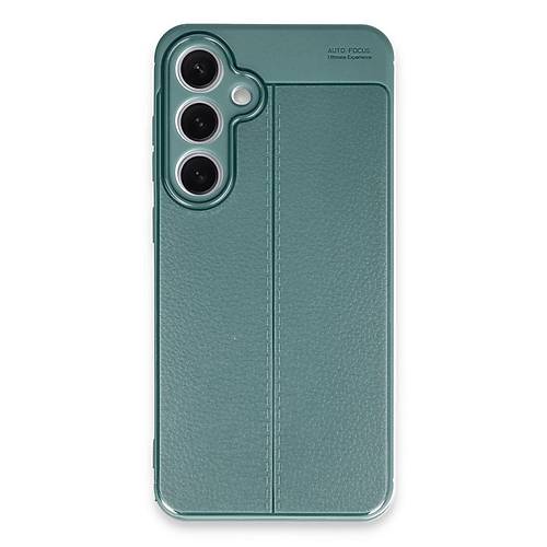 Galaxy S24 FE K�l�f Auto Focus Kapak - Koyu Ye�il