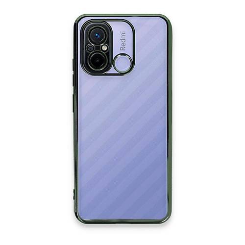 Redmi 12C K�l�f Razer Lensli Silikon - Ye�il
