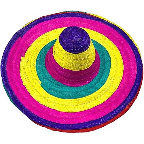 Sombrero Meksika �apkas� Renkli �rme Has�r Yeti�kin Boy