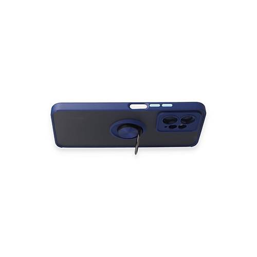 Redmi Note 12 4G K�l�f Montreal Y�z�kl� Silikon Kapak - Lacivert
