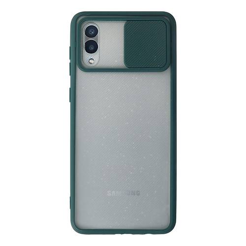 Galaxy A02 K�l�f Palm Buzlu Kamera S�rg�l� Silikon - Ye�il