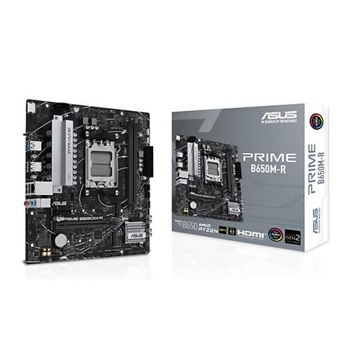 ASUS PRIME B650M-R DDR5 7200MHZ 1XHDMI 2XM.2 USB3.2 MATX AM5 (AMD AM5 9000/8000/7000 SER�LER� �LE UYUMLU)