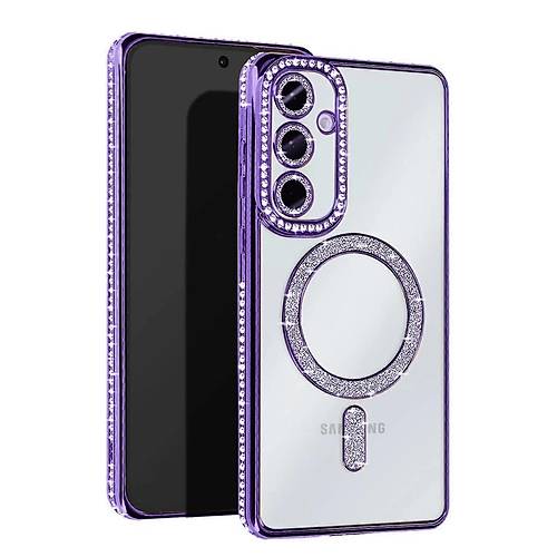 Galaxy A36 Joke Simli Magneticsafe K�l�f - Derin Mor