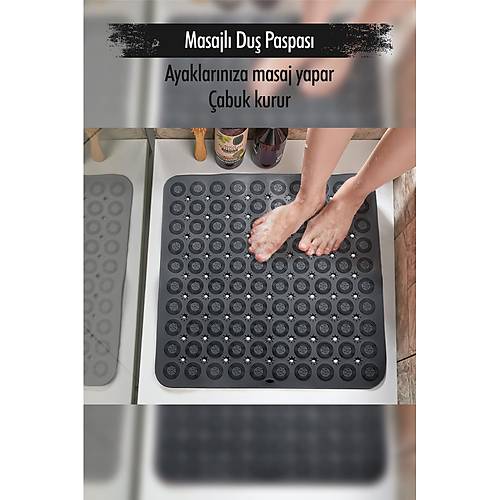 Silikon Masajl� Kare Du� Paspas�