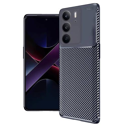 Realme C75 4G Auto Focus Karbon Kapak - Lacivert